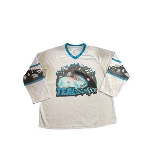 San Jose Sharks Hockey Jersey Unisex Medium SAP Stadium Giveaway Item